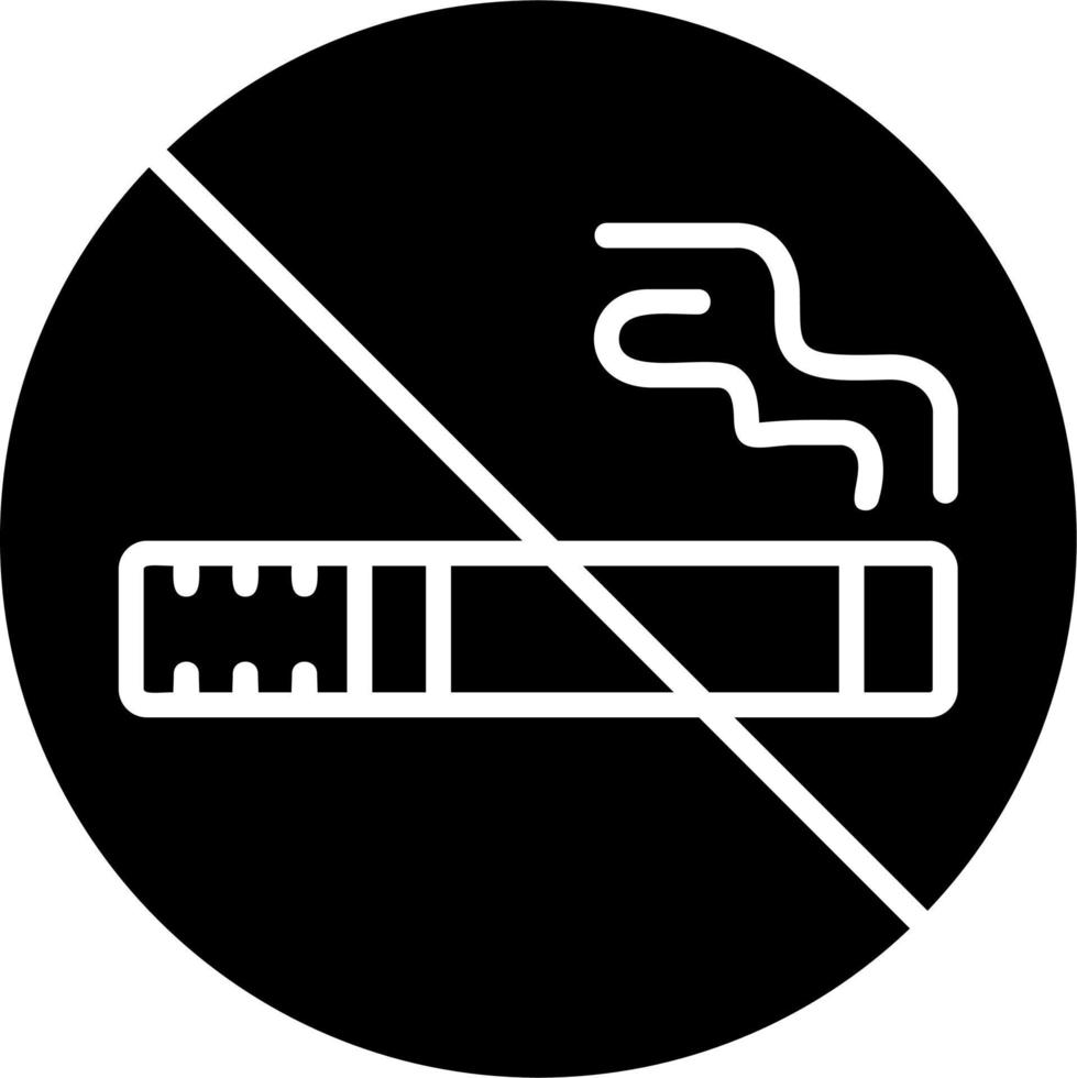 icône de vecteur non fumeur