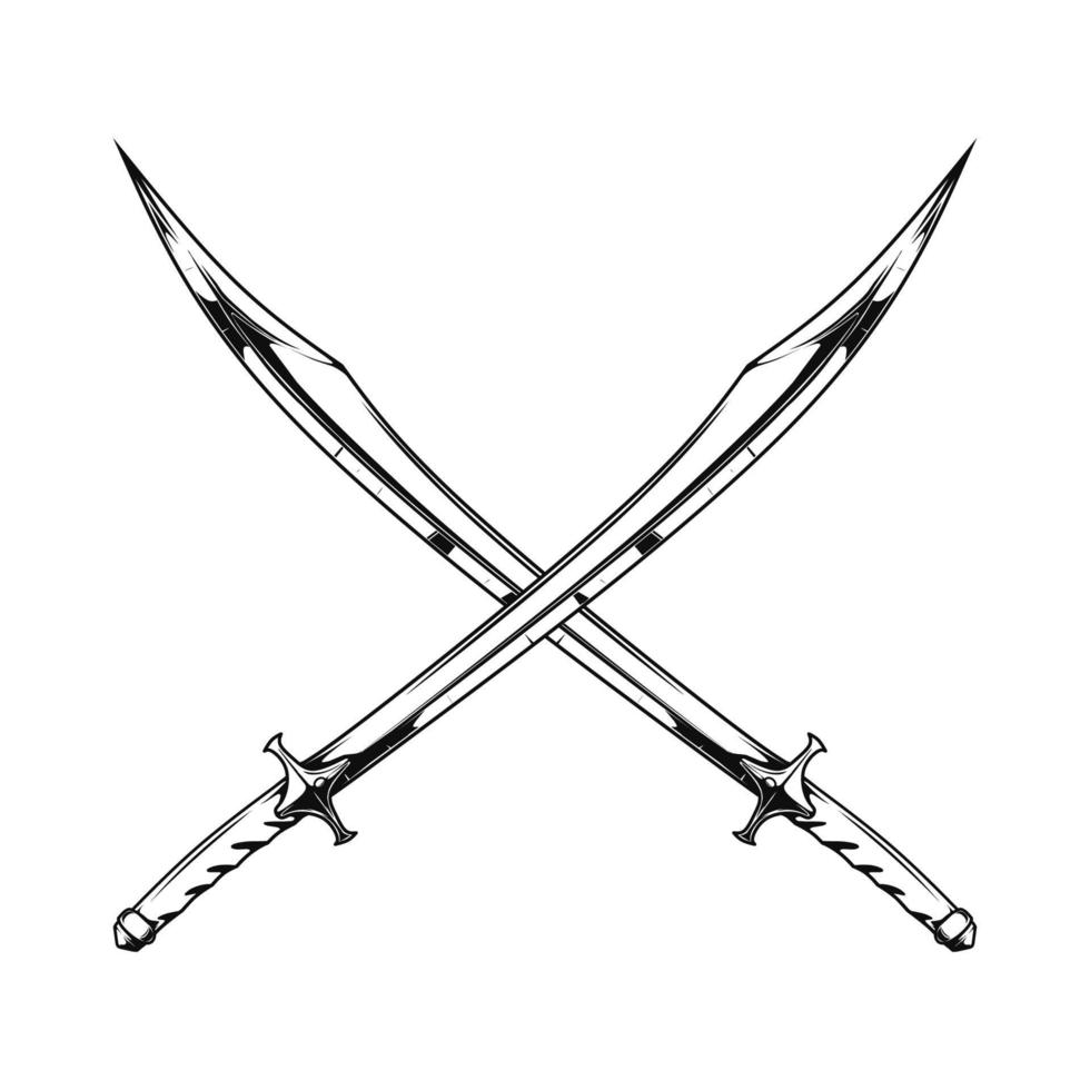 arabe épée illustration vecteur