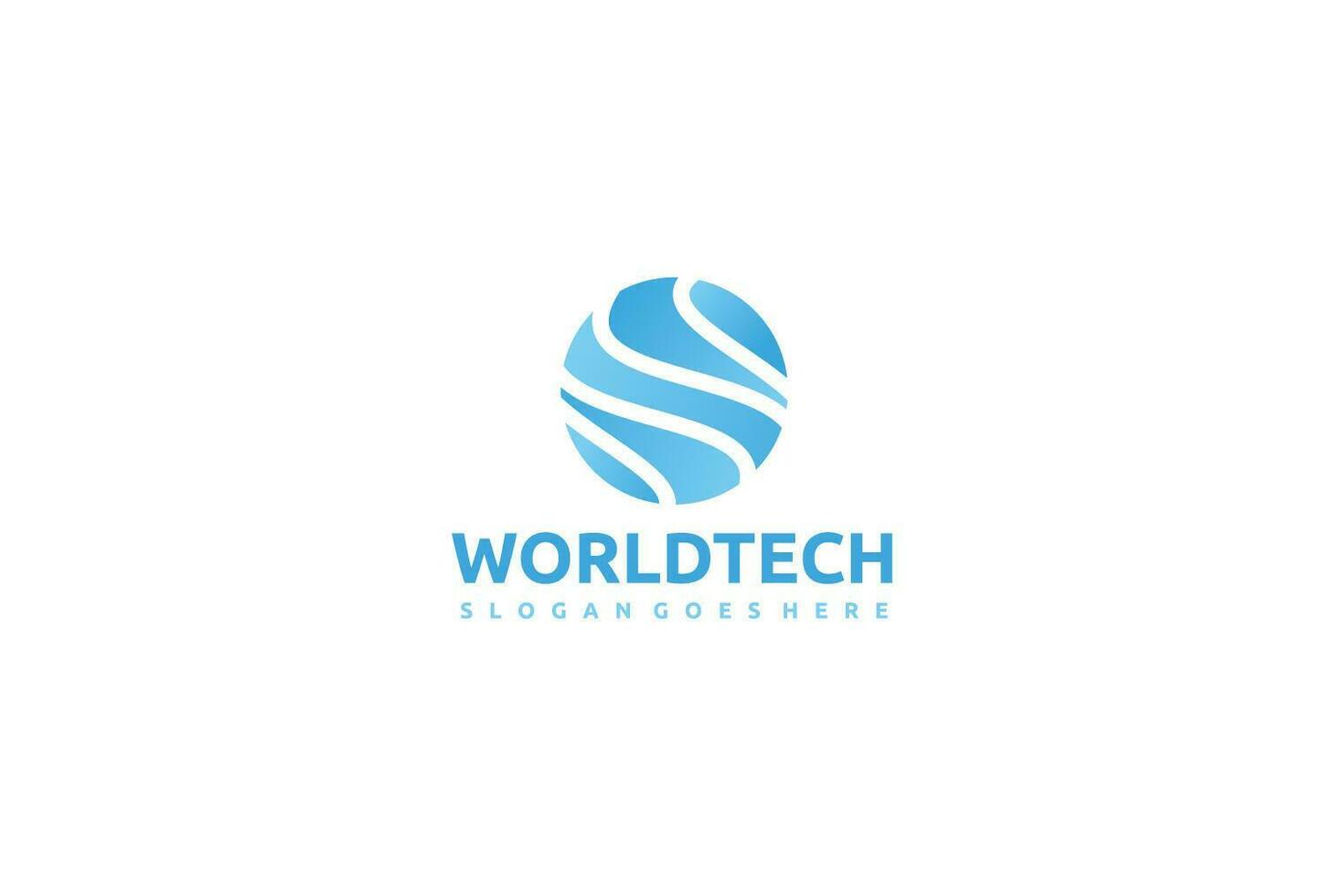 logo de technologie du monde vecteur