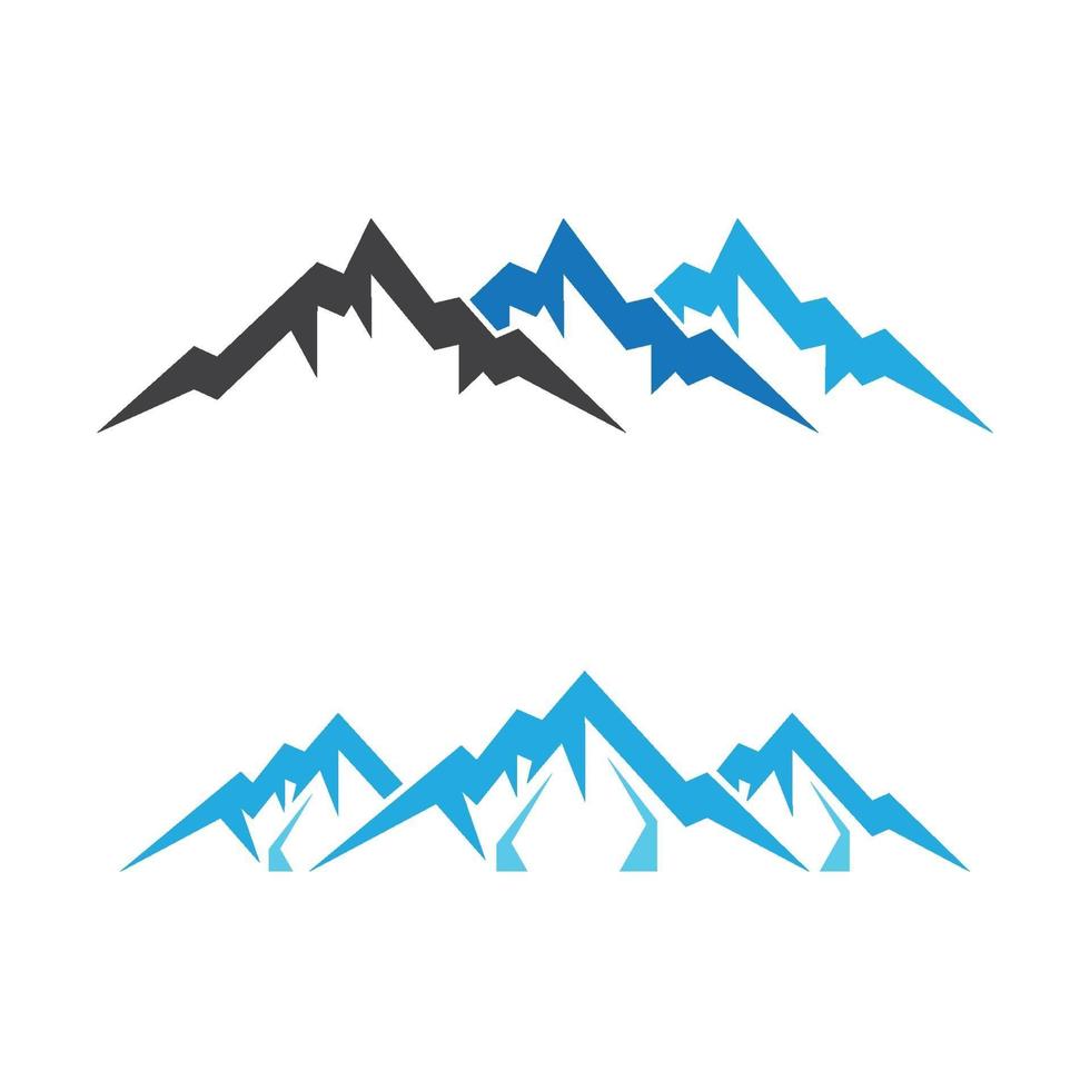 images de logo de montagne vecteur