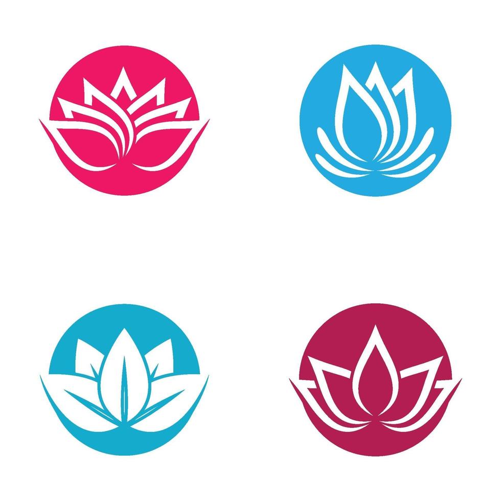 images de logo de lotus de beauté vecteur