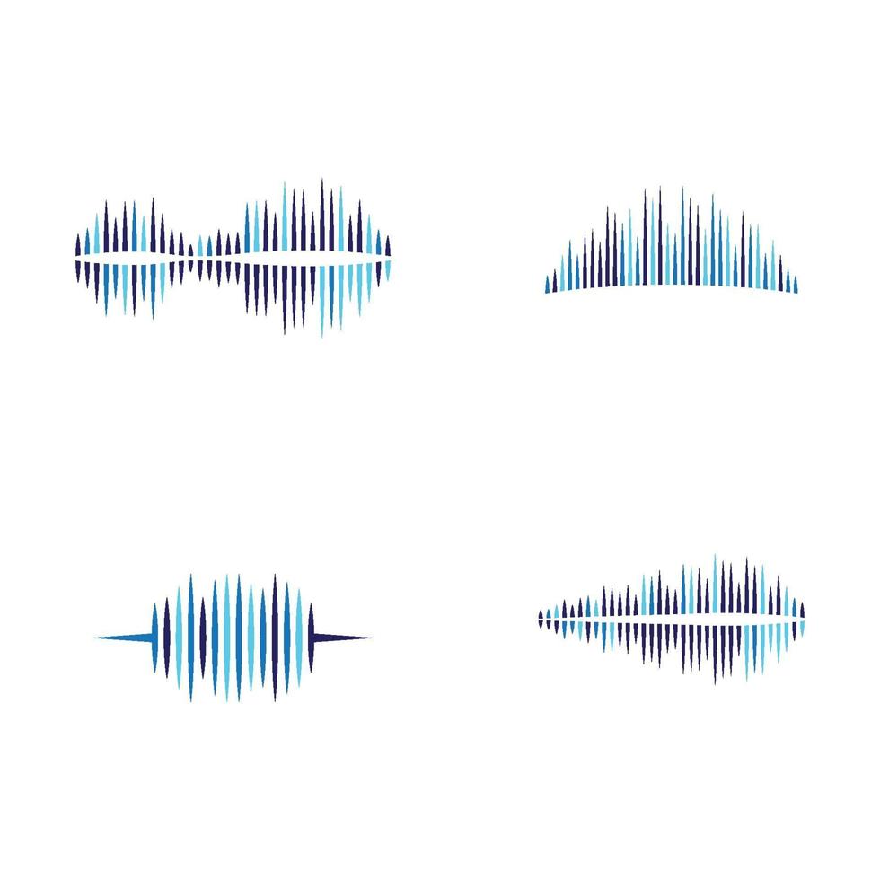 images d'ondes sonores vecteur