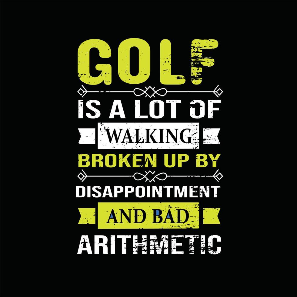 le golf T-shirt conception vecteur