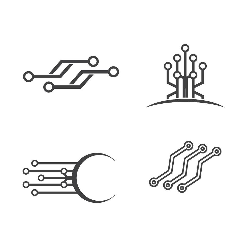 création de logo de circuit vecteur