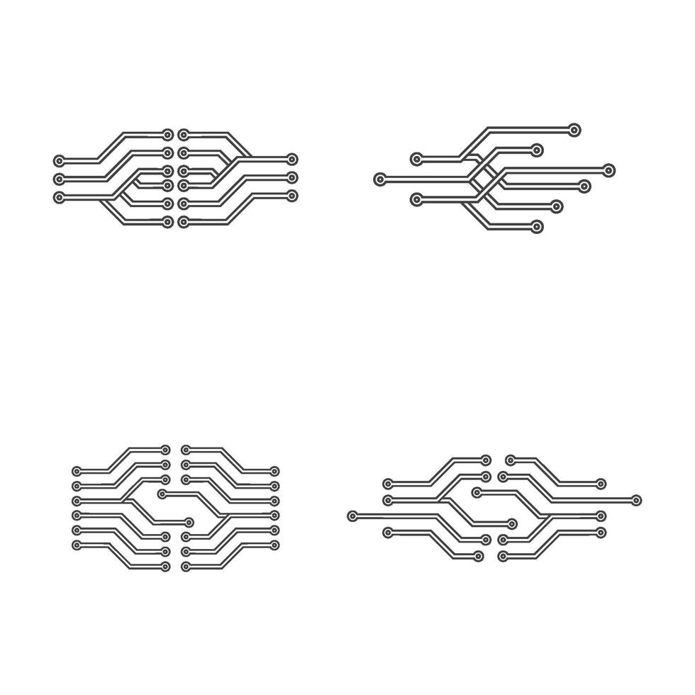 création de logo de circuit vecteur