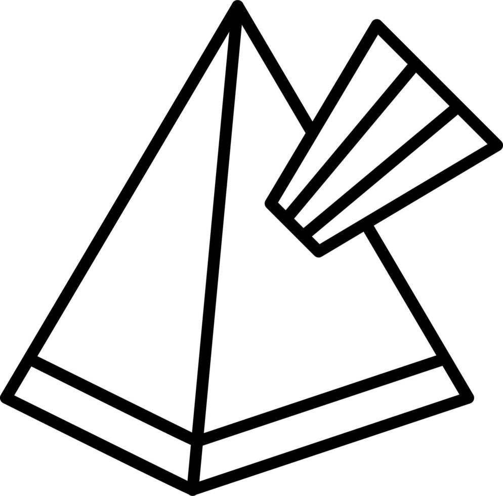icône de vecteur de prisme