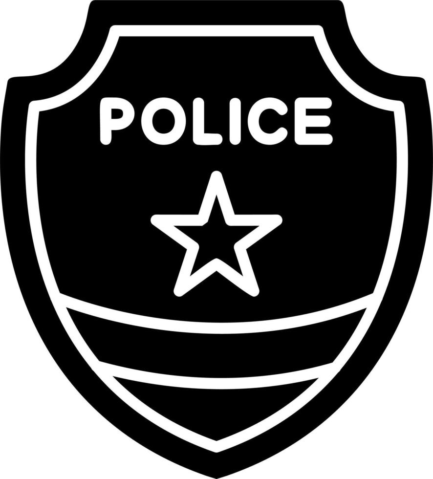 icône de vecteur d'insigne de police