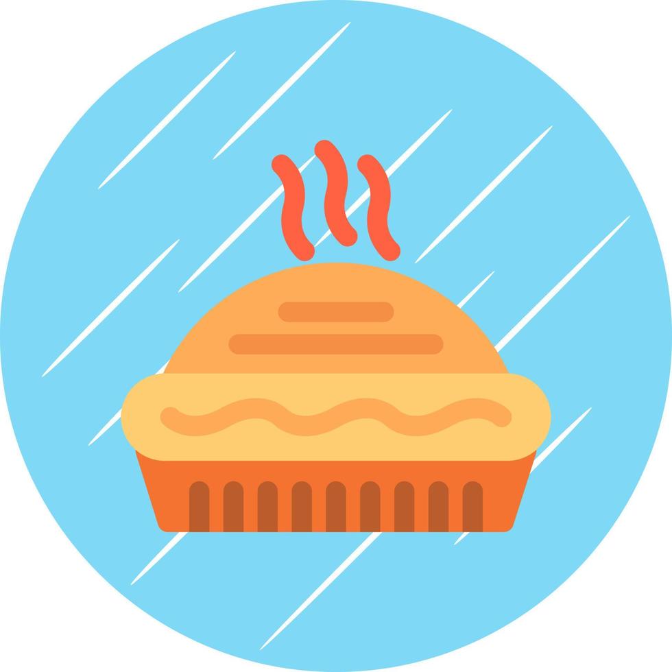 conception d'icône de vecteur de tarte
