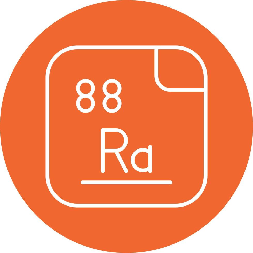 radium vecteur icône