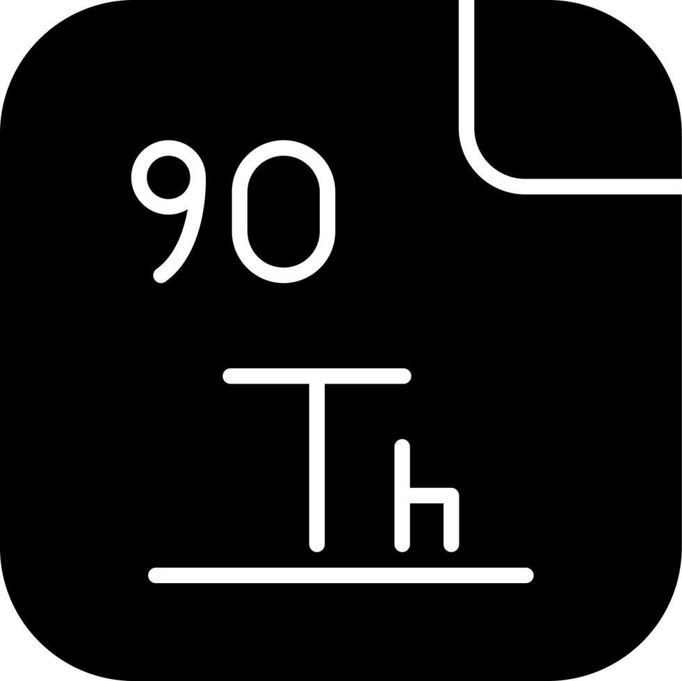 thorium vecteur icône