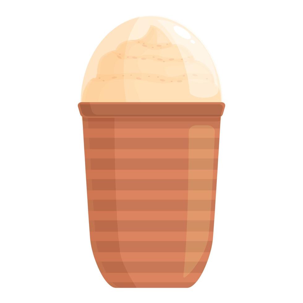 chaud latté icône dessin animé vecteur. pimenter café vecteur