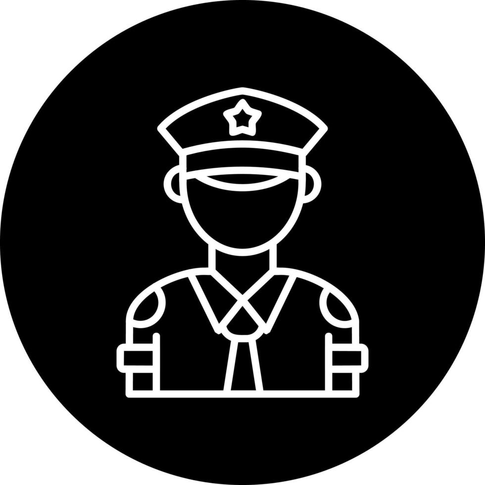 icône de vecteur de policier