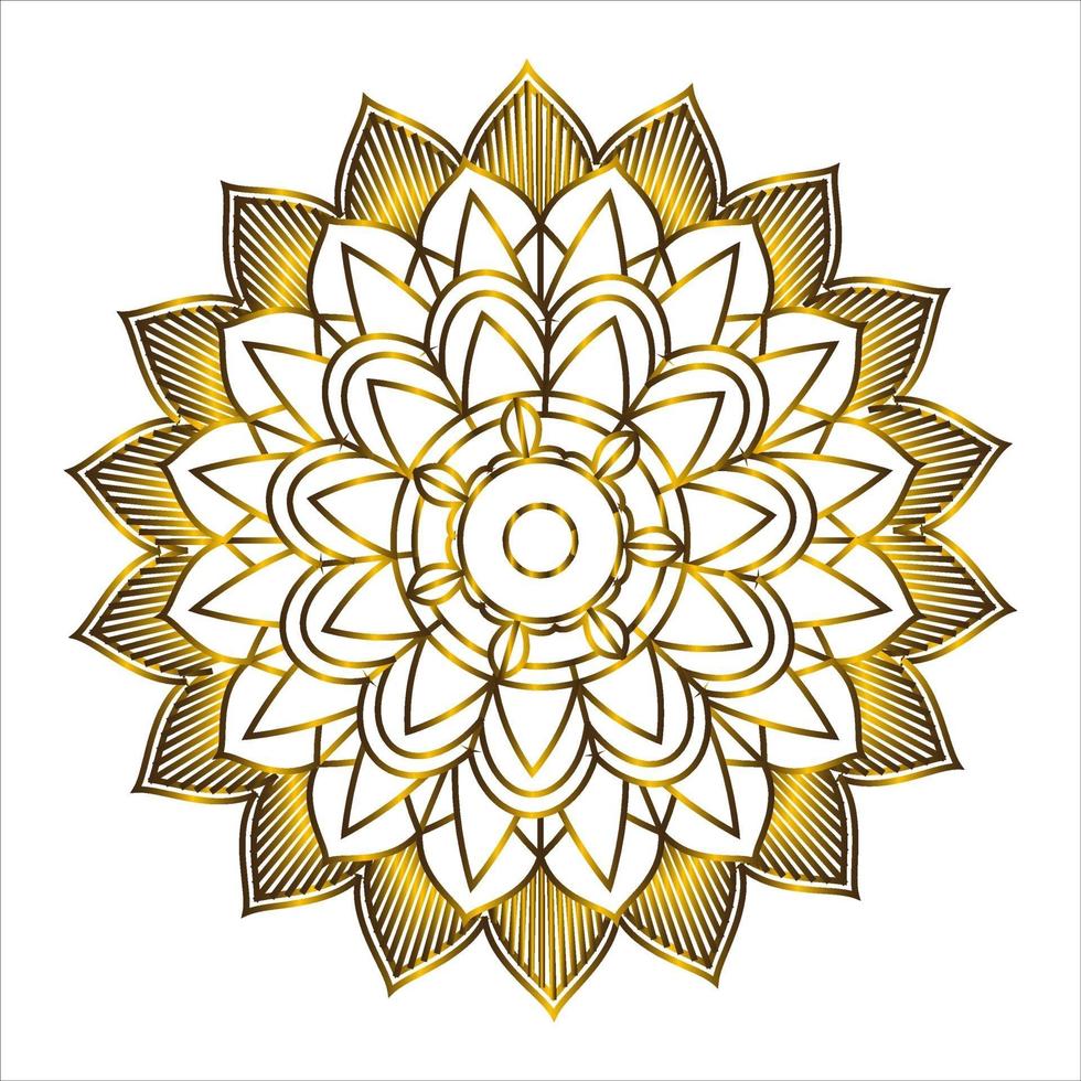 motif d & # 39; ornement rond mandala vecteur