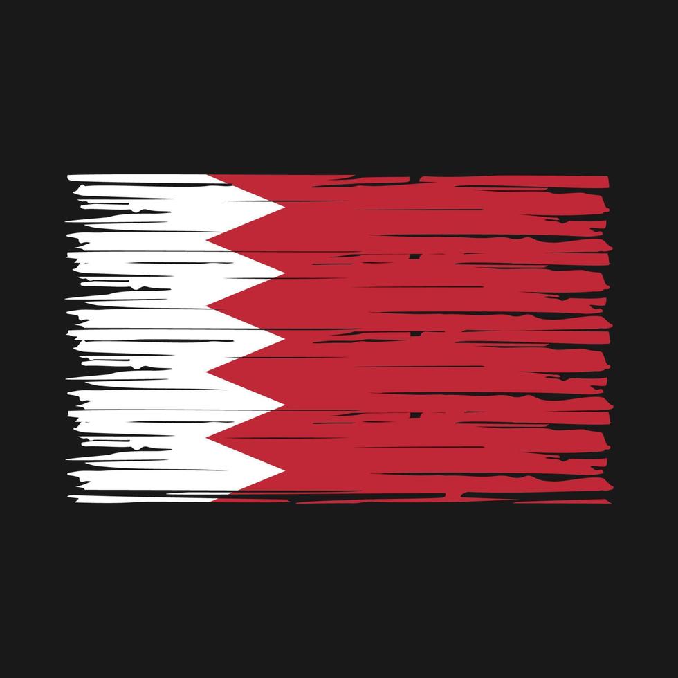 vecteur de brosse drapeau bahreïn