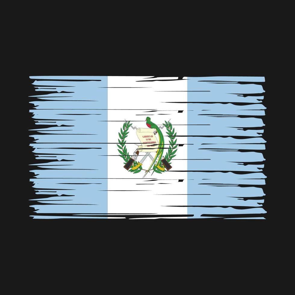 vecteur de brosse drapeau guatemala