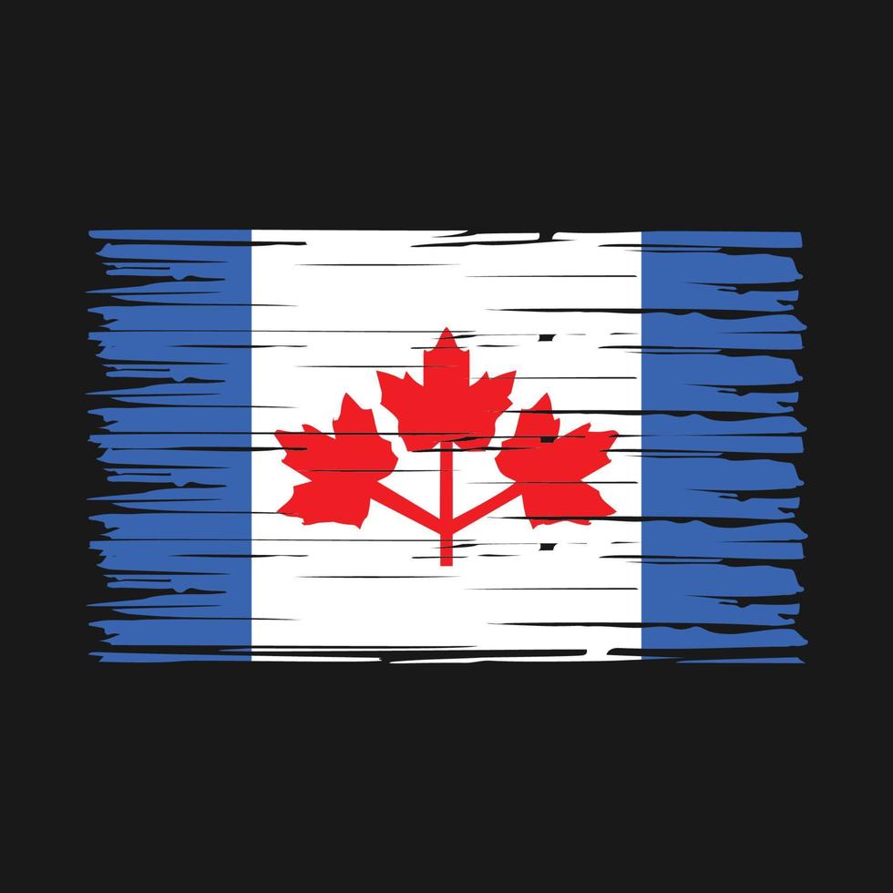 vecteur de brosse drapeau canada