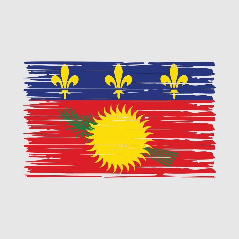 vecteur de brosse drapeau guadeloupe