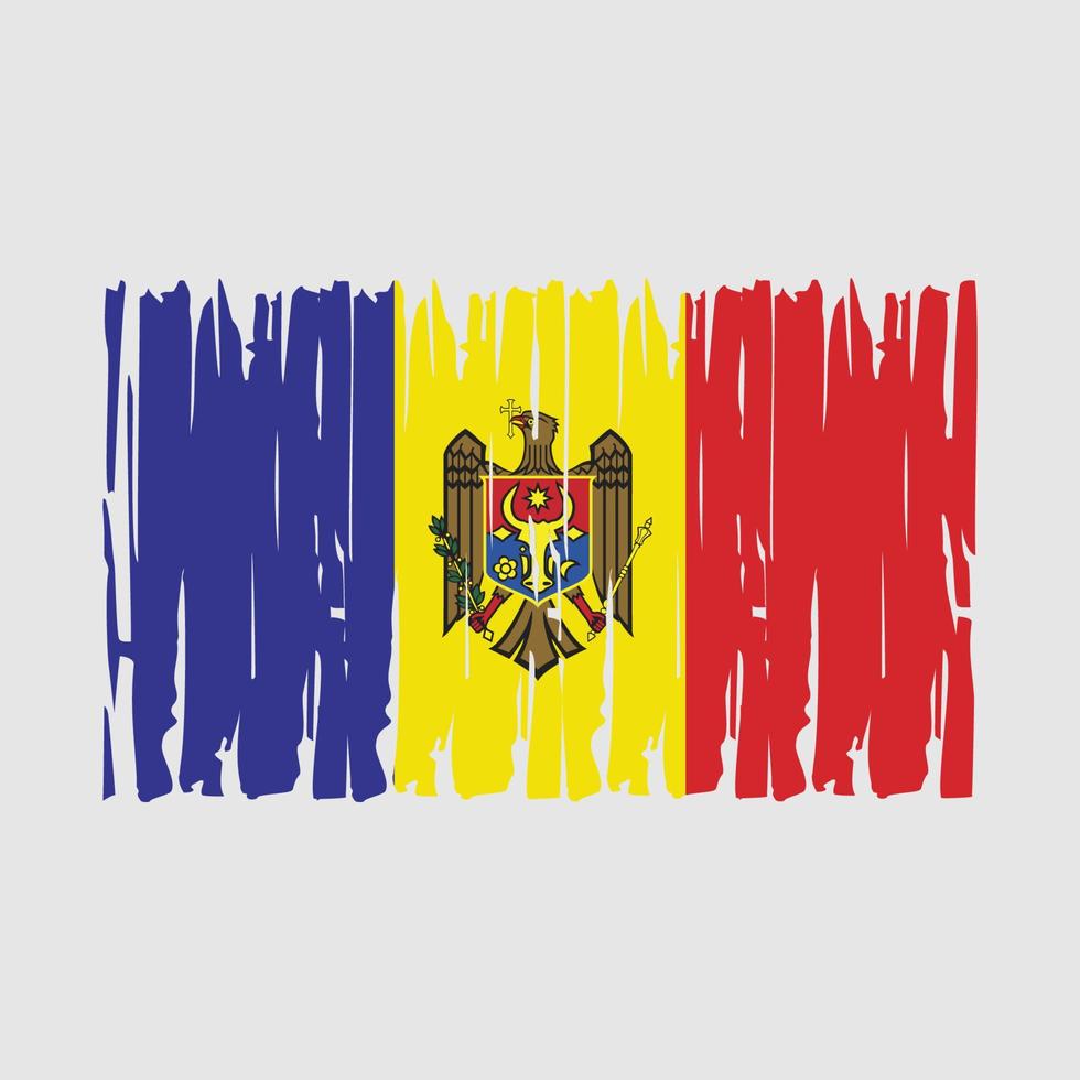 vecteur de drapeau de la Moldavie