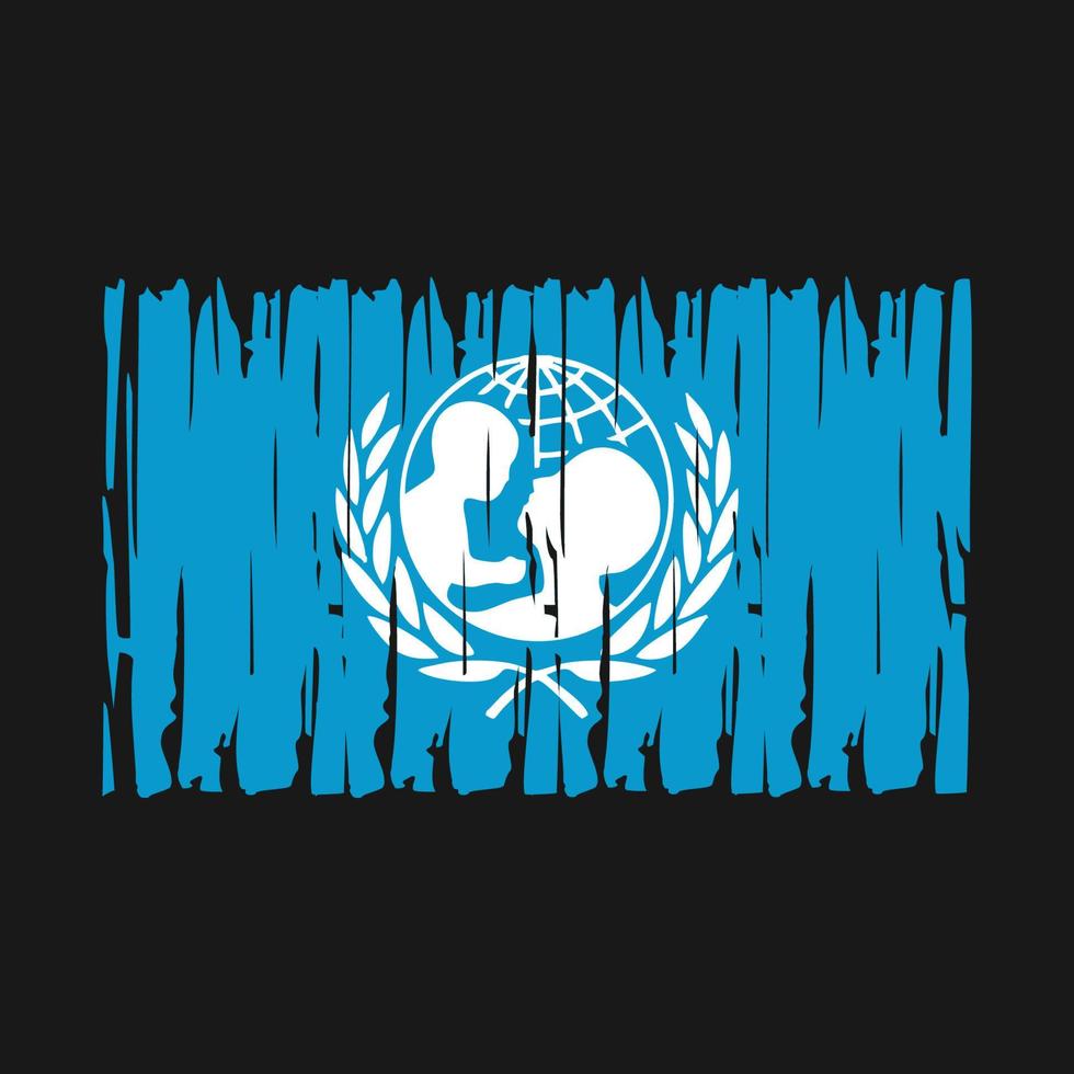 unicef drapeau vecteur