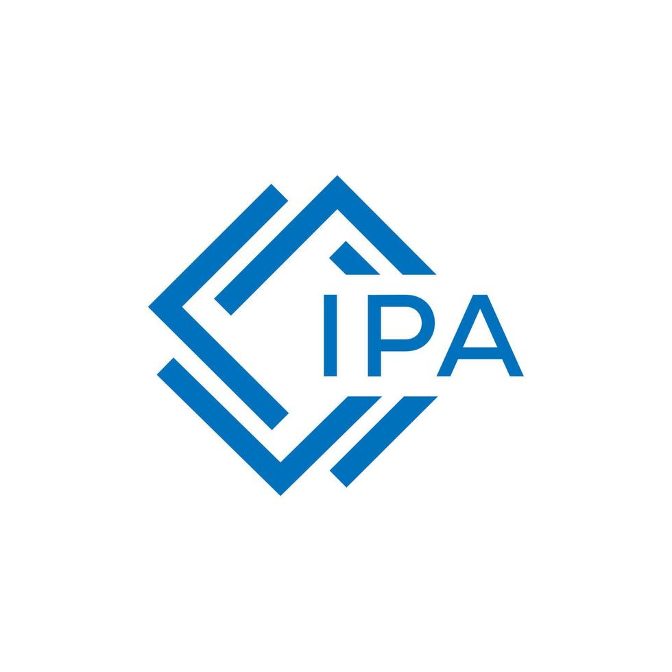 ipa lettre logo conception sur blanc Contexte. ipa Créatif cercle lettre logo concept. ipa lettre conception. vecteur