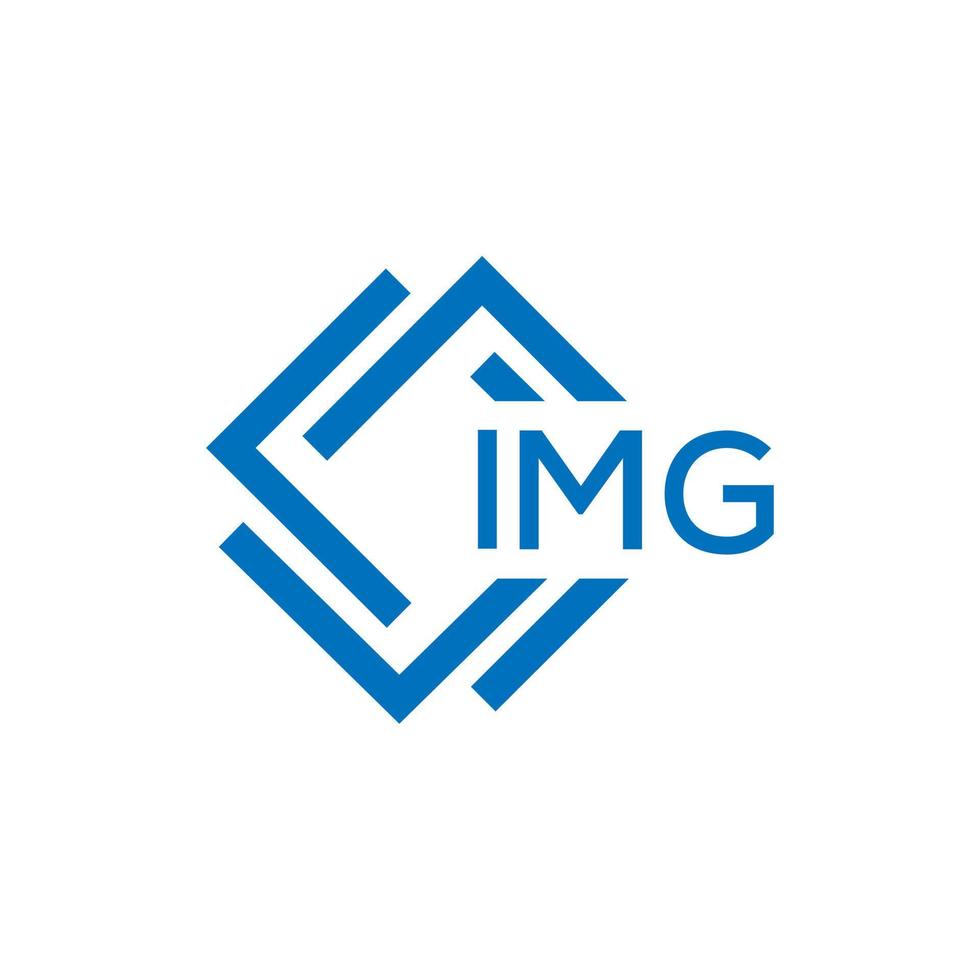 img lettre logo conception sur blanc Contexte. img Créatif cercle lettre logo concept. img lettre conception. vecteur