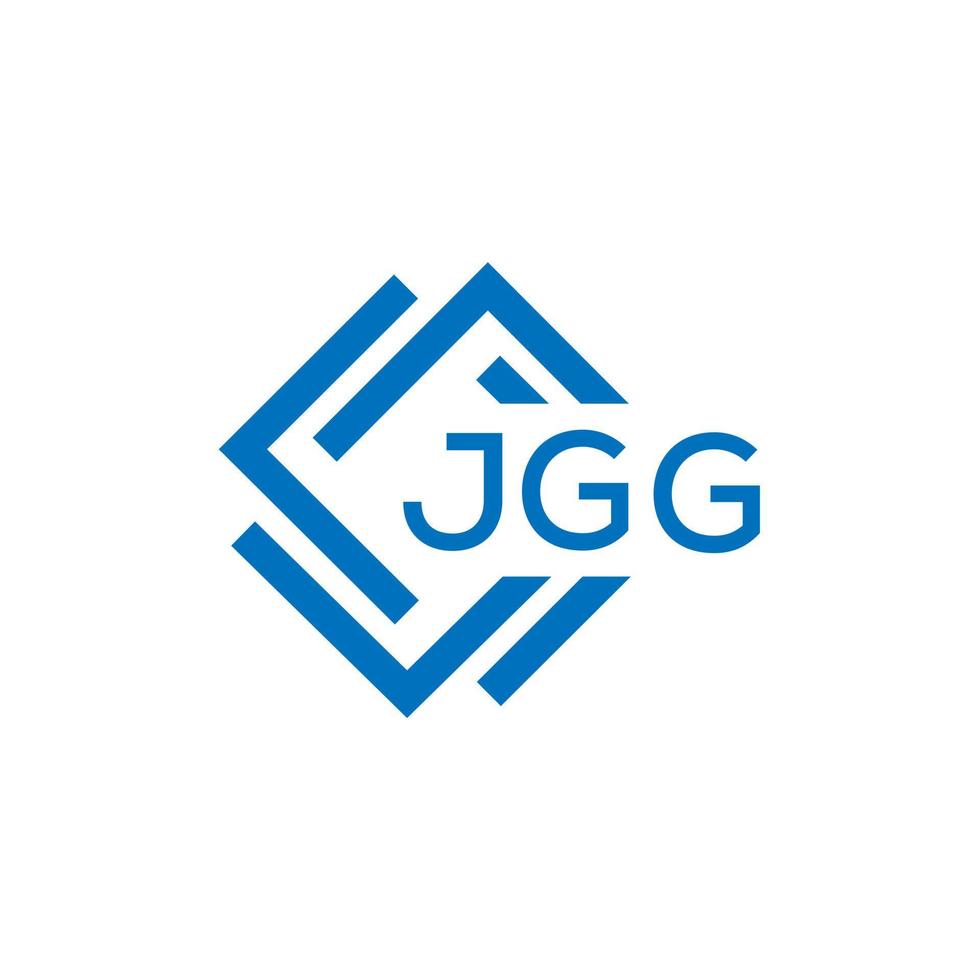 jgg lettre logo conception sur blanc Contexte. jgg Créatif cercle lettre logo concept. jgg lettre conception. vecteur