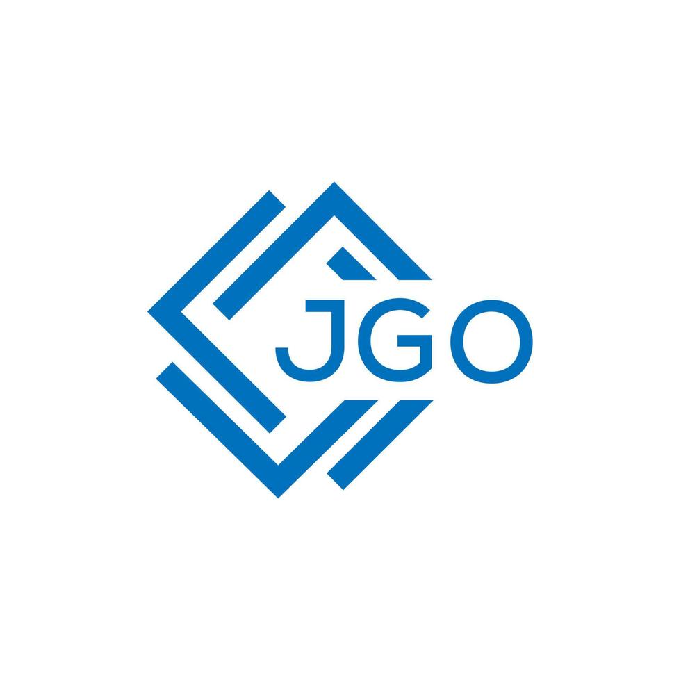 jgo lettre logo conception sur blanc Contexte. jgo Créatif cercle lettre logo concept. jgo lettre conception. vecteur