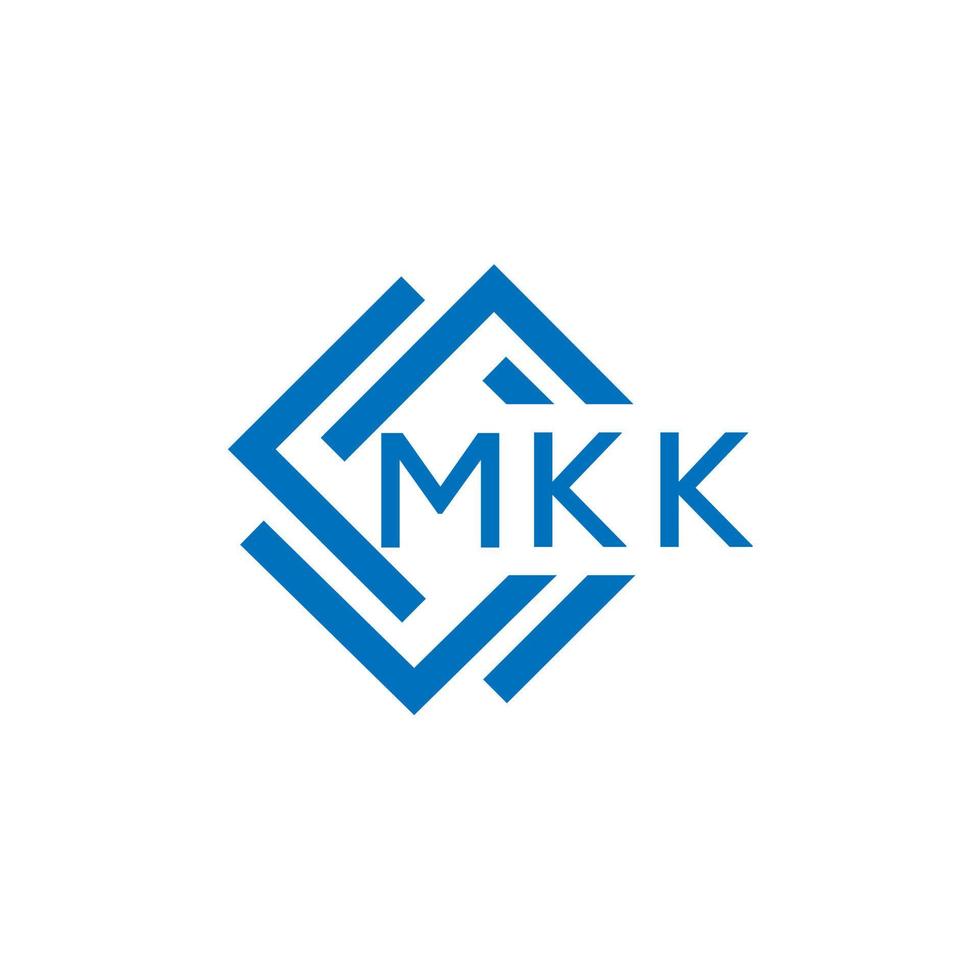 mkk lettre logo conception sur blanc Contexte. mkk Créatif cercle lettre logo concept. mkk lettre conception. vecteur