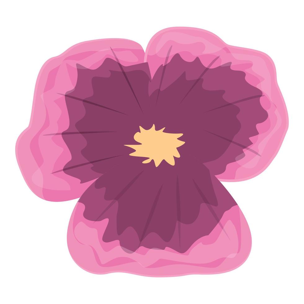 coloré fleur icône dessin animé vecteur. rose fleur vecteur