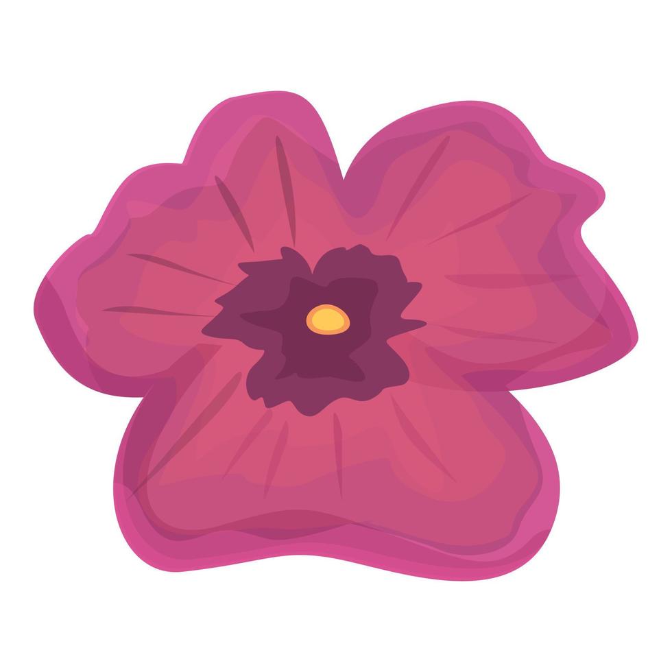 rouge pensée fleur icône dessin animé vecteur. floral printemps vecteur