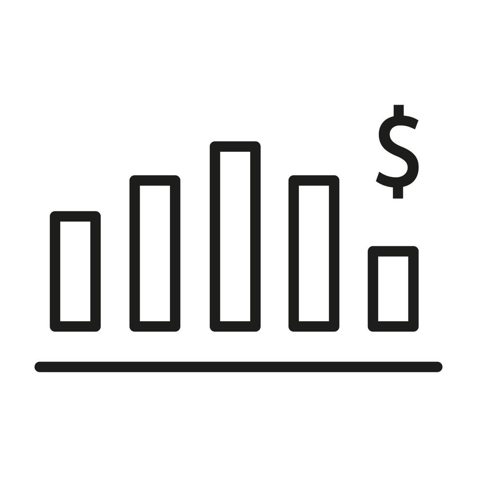 en ligne commerce icône vecteur. investissements illustration signe. financier une analyse symbole ou logo. vecteur