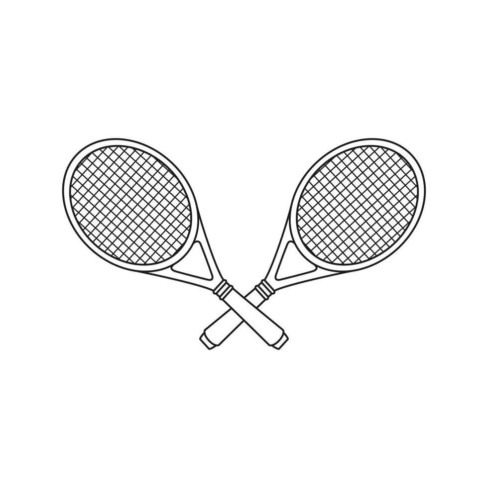 tennis icône vecteur. tennis raquette illustration signe. sport symbole ou logo. vecteur