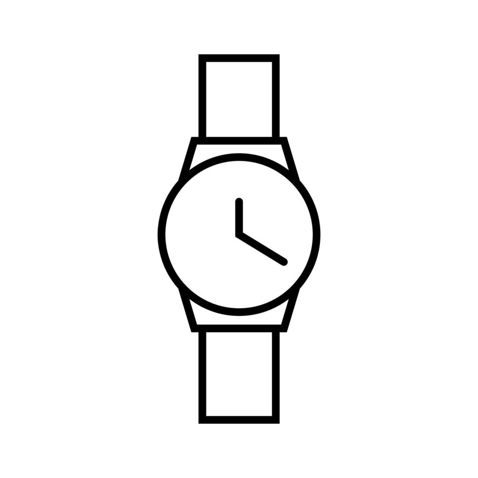 poignet regarder icône vecteur ensemble. bracelet regarder illustration signe collection. temps symbole. heure logo.