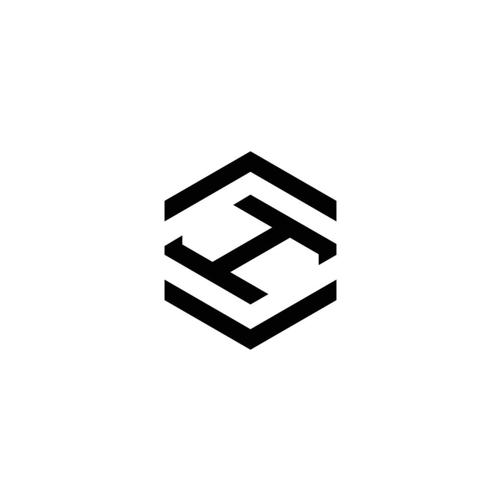 impression sh logo initiales vecteur