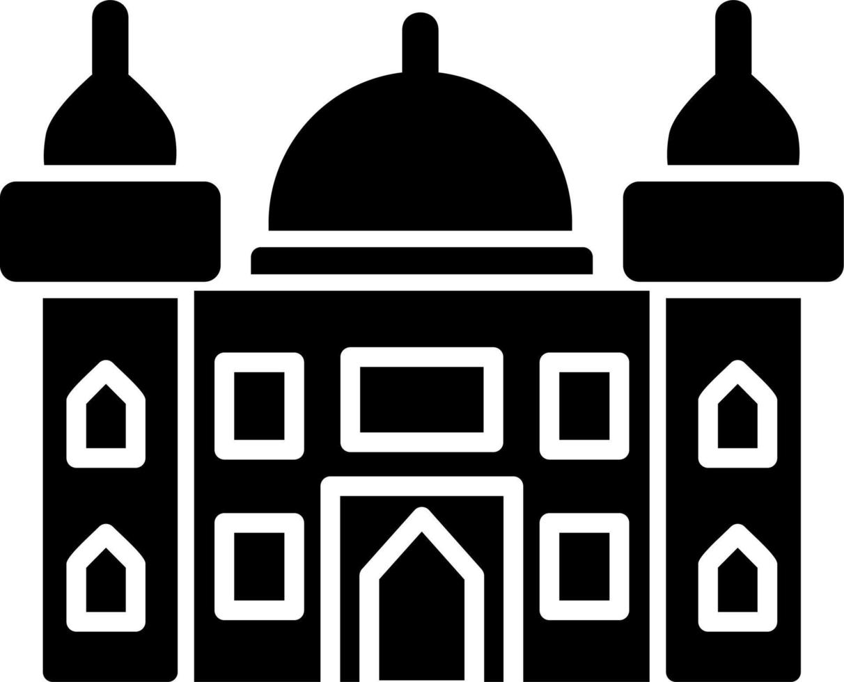 Nabawi mosquée vecteur icône