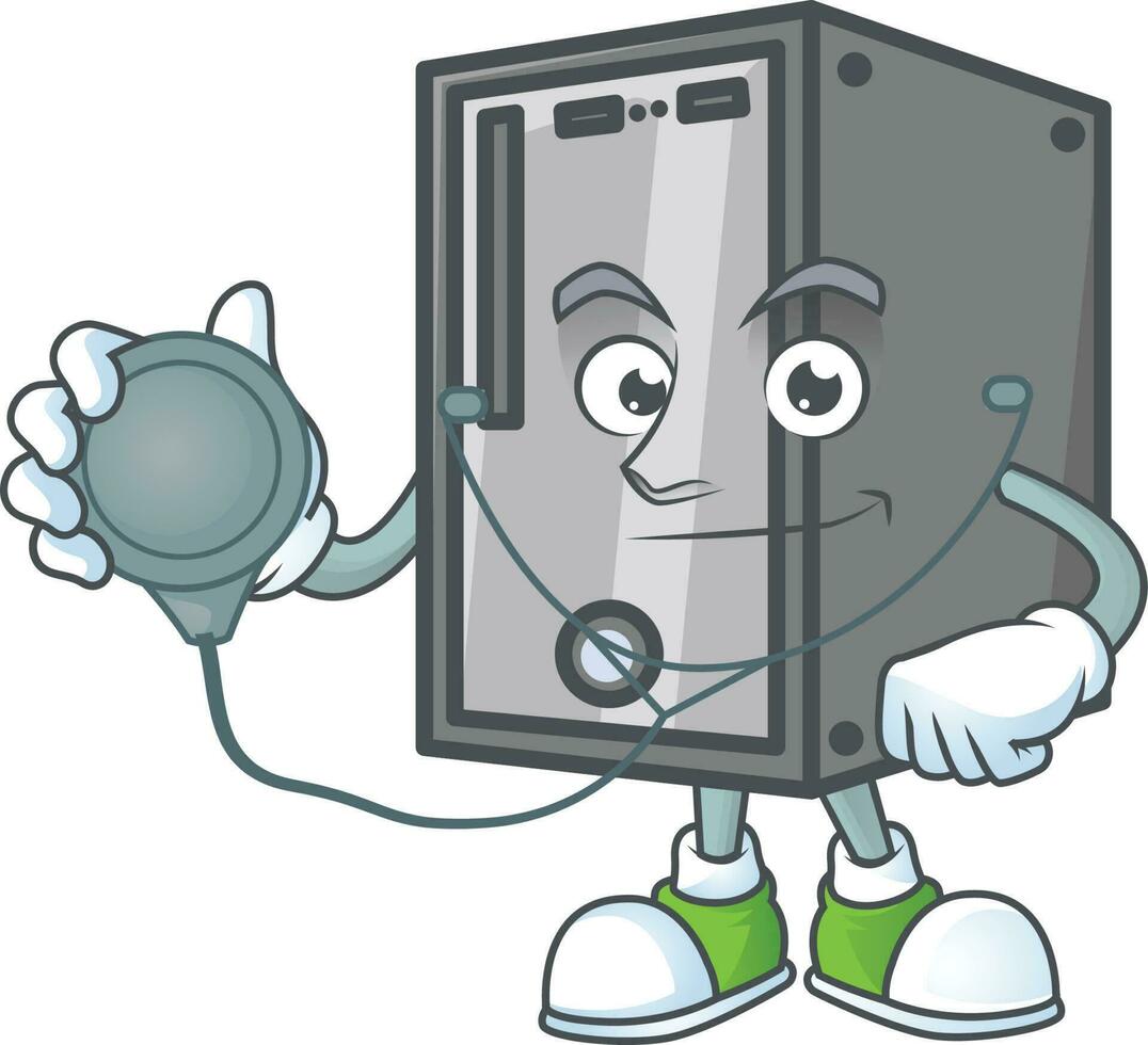 CPU mascotte icône conception vecteur