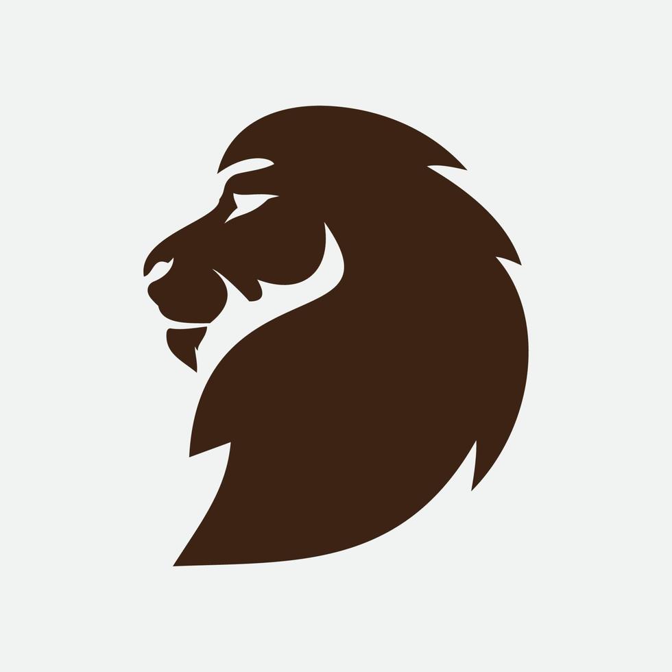 icône de vecteur de modèle de logo de lion