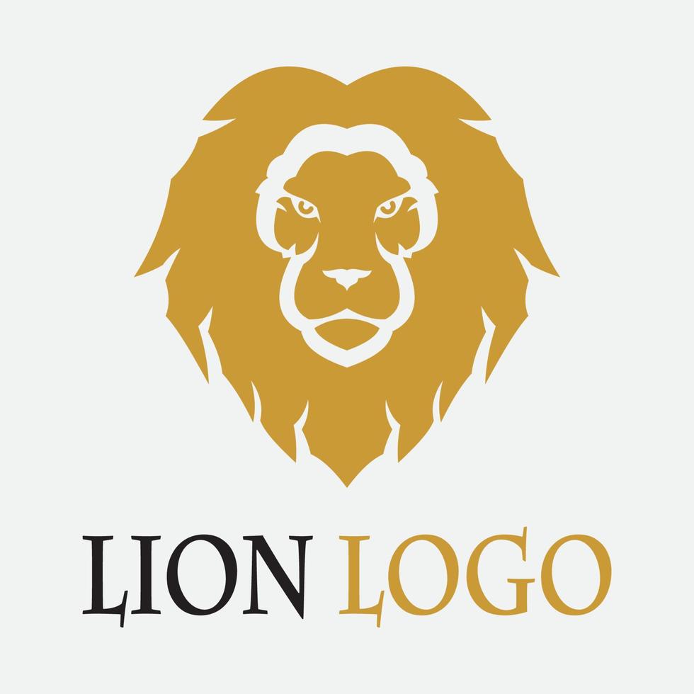 icône de vecteur de modèle de logo de lion