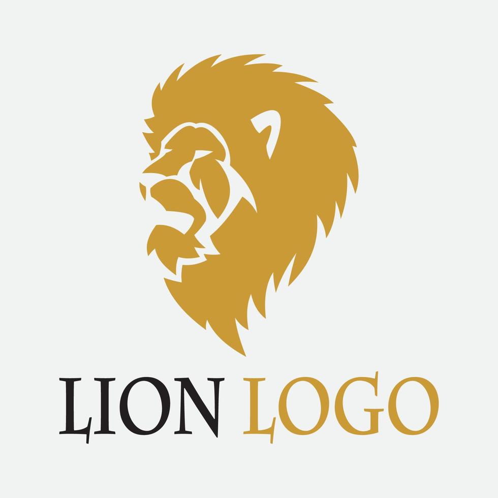 icône de vecteur de modèle de logo de lion