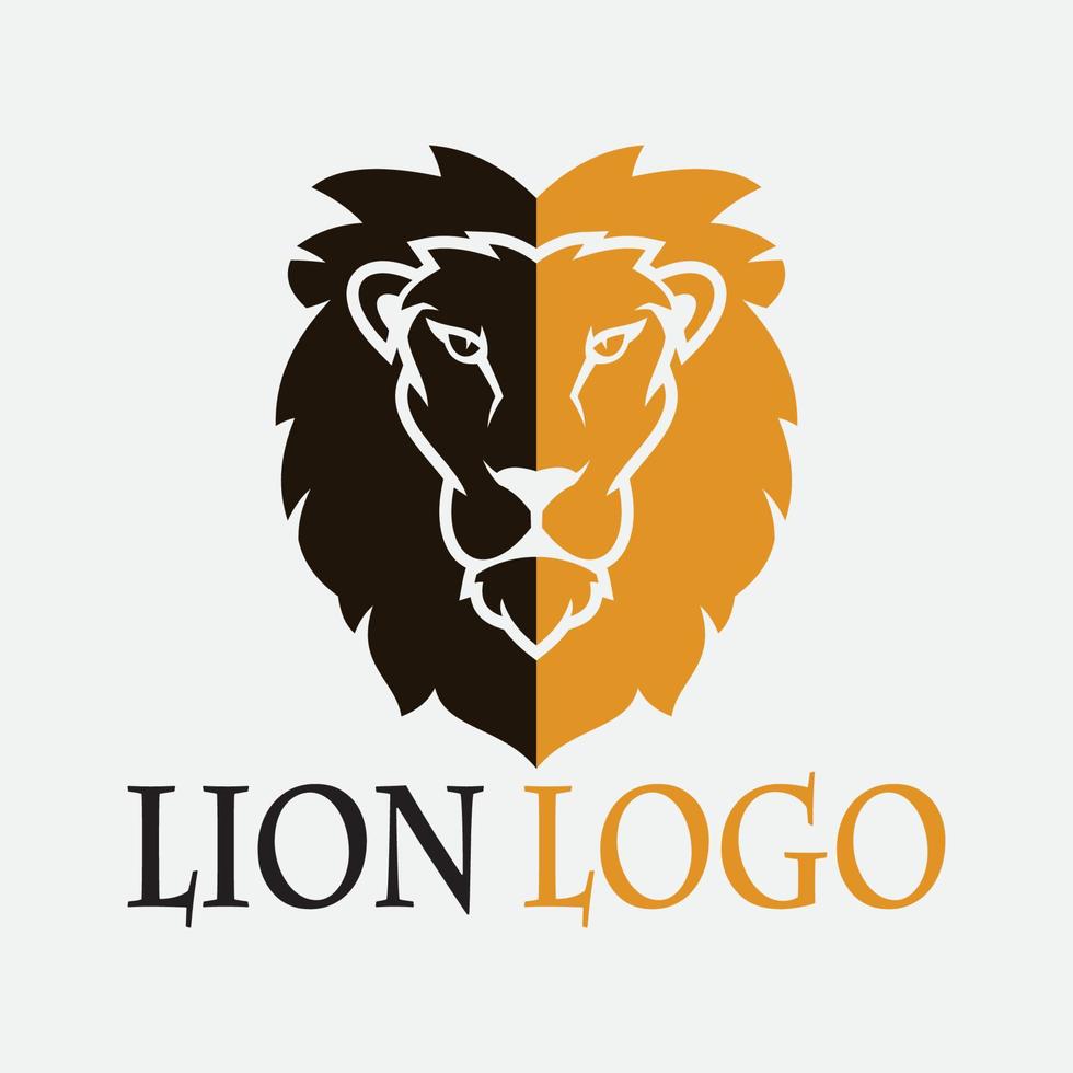 icône de vecteur de modèle de logo de lion