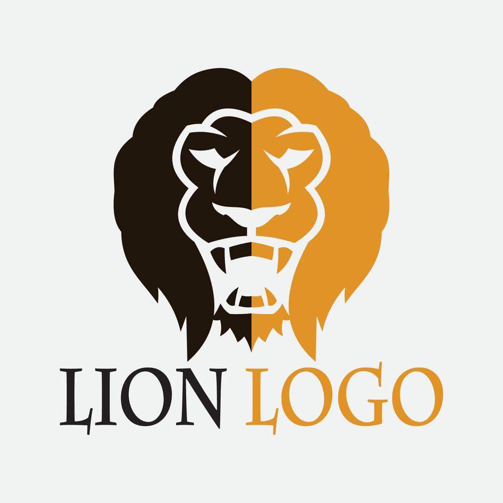 icône de vecteur de modèle de logo de lion