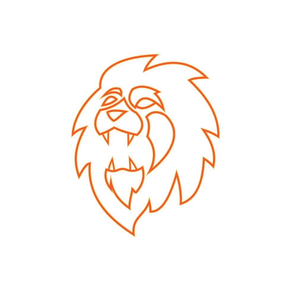 icône de vecteur de modèle de logo de lion