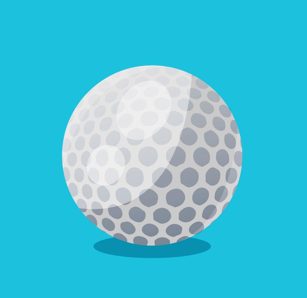 le golf Balle isolé vecteur illustration