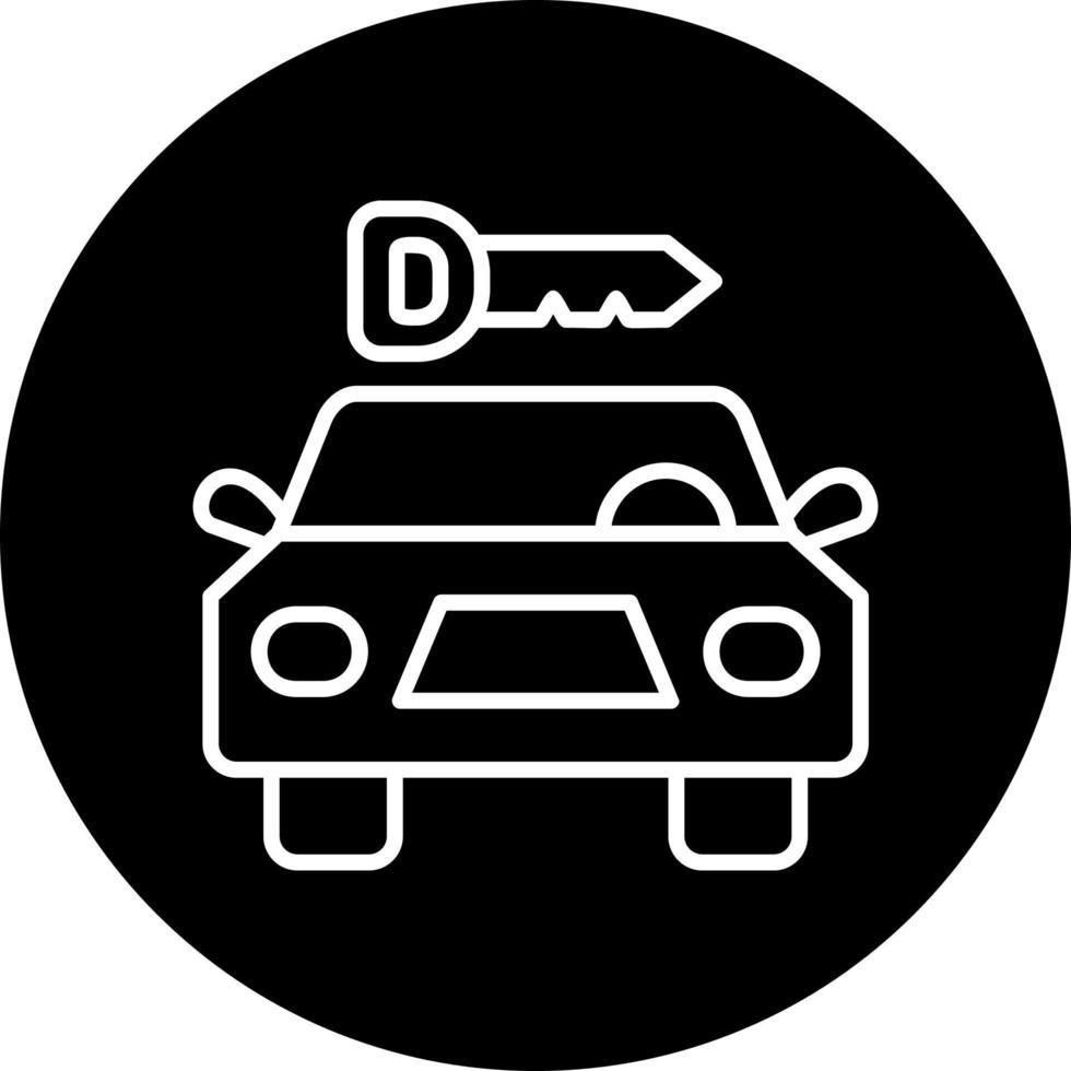icône de vecteur de location de voiture