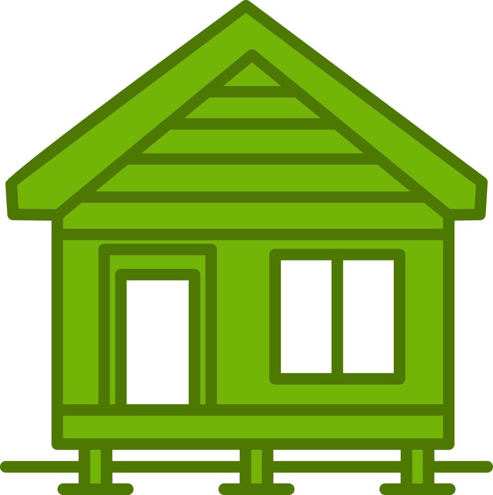 icône de vecteur de bungalow