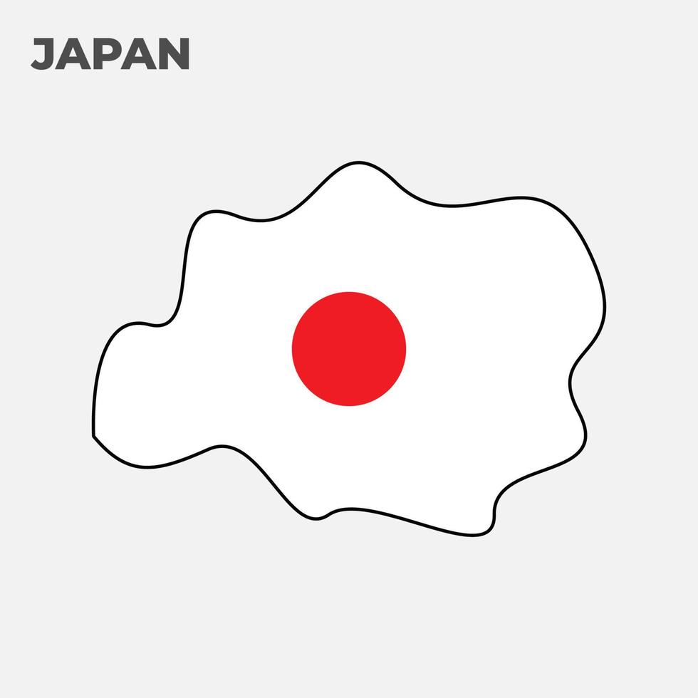 Japon drapeau vecteur abstrait illustration