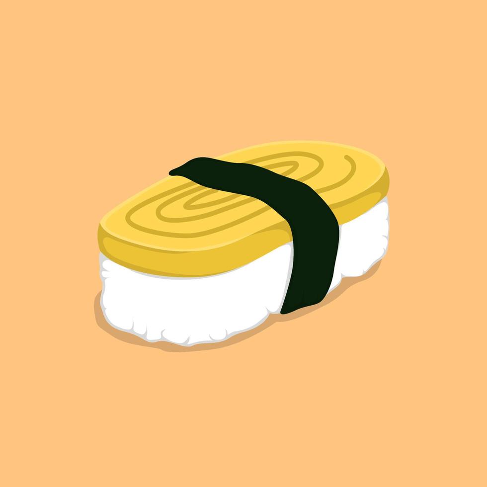 illustration vectorielle de sushi cuisine japonaise vecteur