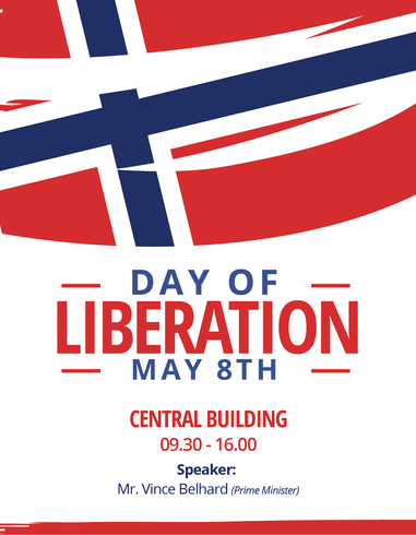 Affiche de la Journée norvégienne de la libération vecteur