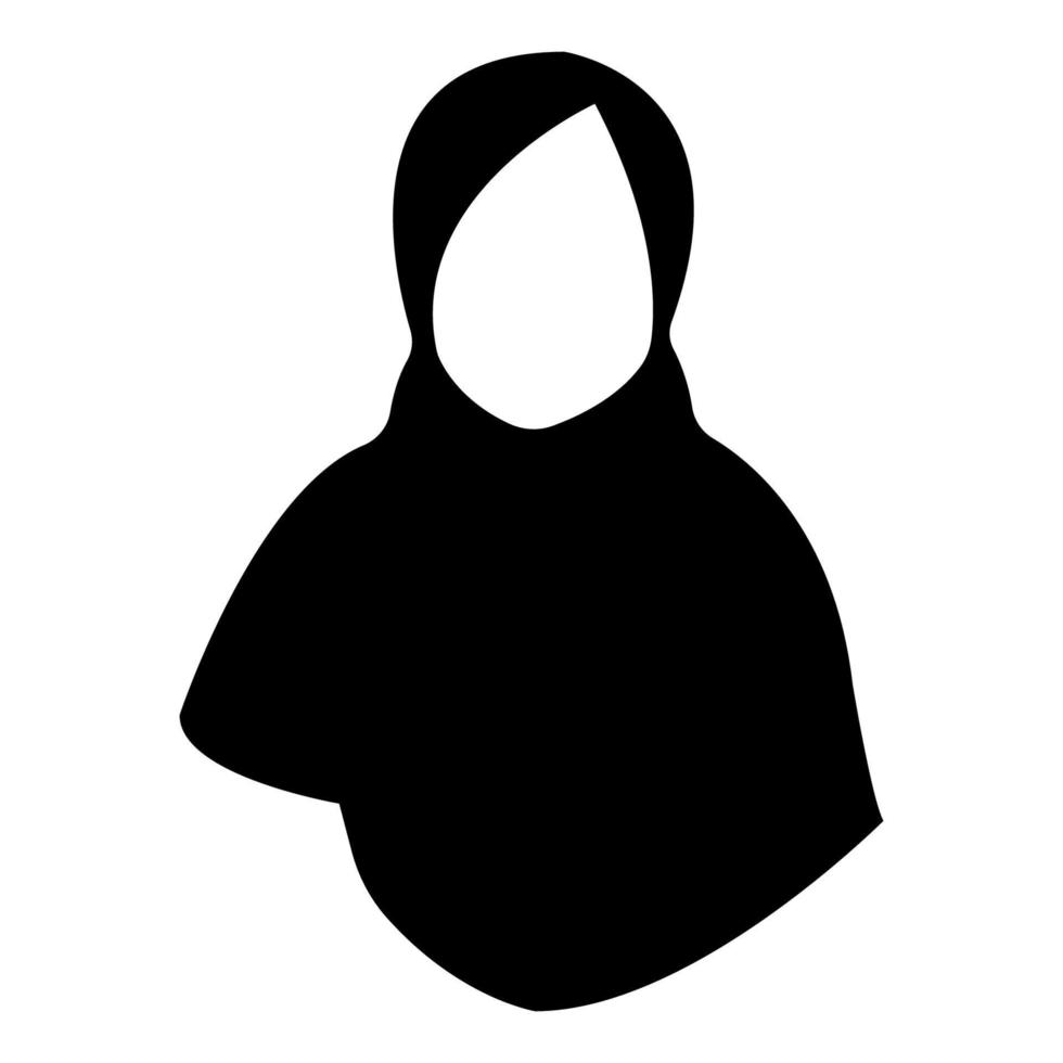 vecteur d'illustration icône hijab