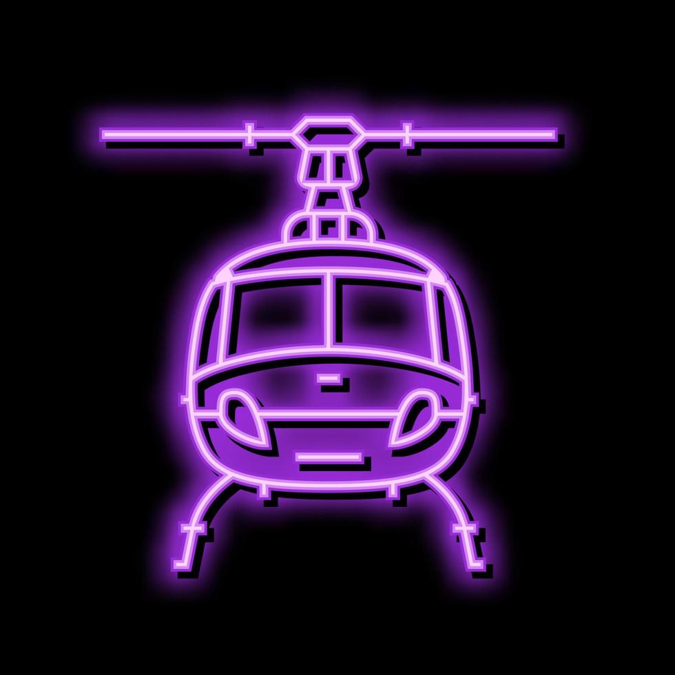 illustration vectorielle d'icône de couleur de véhicule de transport d'hélicoptère vecteur
